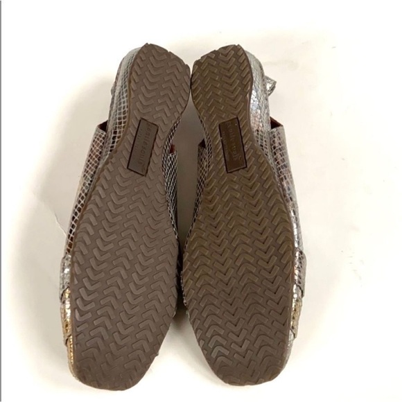 Like New Gentle Souls Metallic Snakeskin Leather Shoes Size 9.5 - Picture 8 of 10